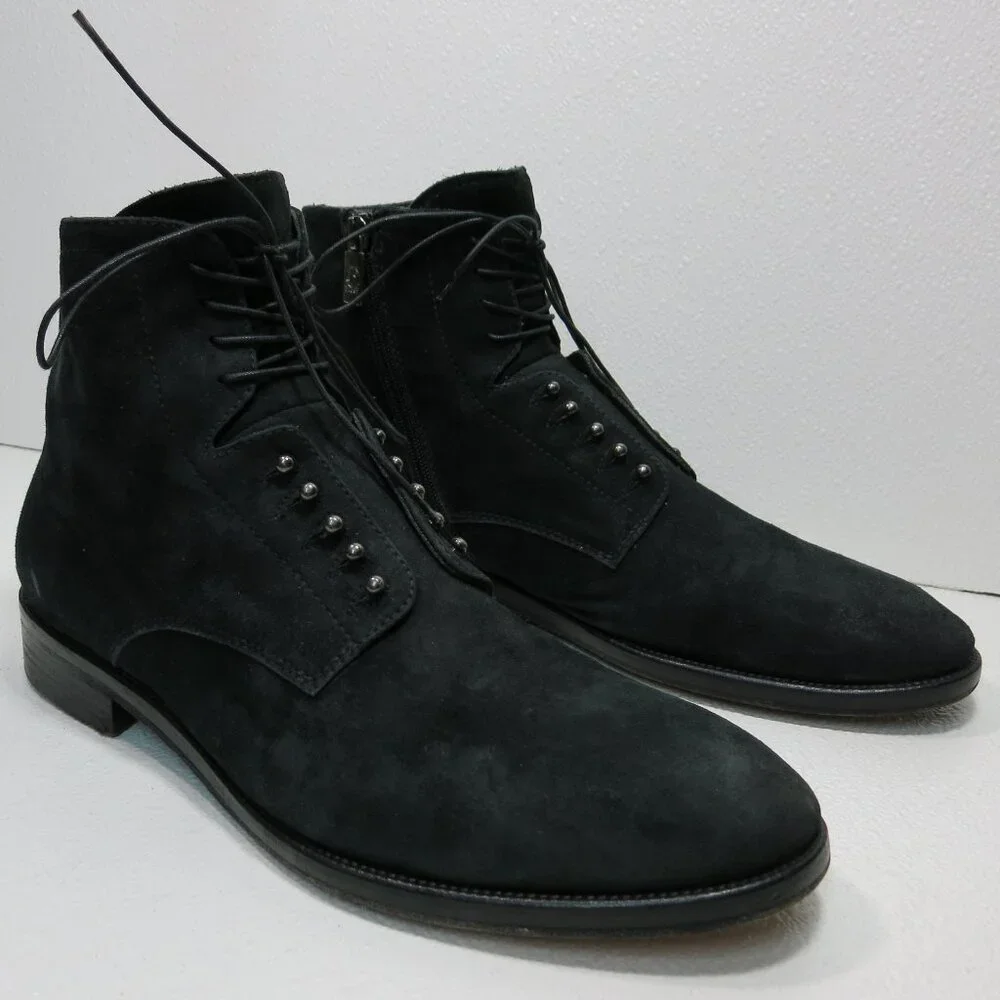 Ghost Suede Leather Chukka Boots Dress Wear Footwear Men's Boot Shoes Size 44.5